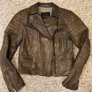 AllSaints Hardy Leather Jacket Super Hot!